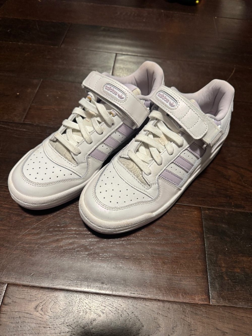 Adidas Forum Low White Purple Tint Sneakers Women’s 9